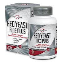 Optim Nutrition Red Yeast Rice Plus CoQ10, Garlic, Grapeseed for Cardiovascular Support (120 Capsules)