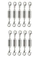 10 Pack of Silver Magnetic Lobster Clasp Jewelry Necklace Bracelet