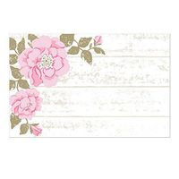 Cottage Rose Enclosure Cards/Gift Tags - 3 1/2 x 2 1/4 (50)