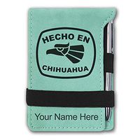 Mini Notepad, Hecho en Chihuahua, Personalized Engraving Included (Teal)