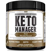 Keto Manager: BHB Performance Ketone Blend Supports Enhanced Physical and Mental Stamina - Dark Chocolate Caramel
