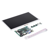 ASHATA Raspberry Pi Display,9 Inch LCD Display Module HDMI + VGA + 2AV Driver Board for Raspberry Pi