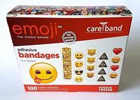 Emoji Adhesive Bandages, 0.75 x 3 Inch, Pack of 100