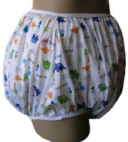 Baby Pants Classic Dinosaur Nursery Print Adult Pullon Plastic Pants - Small