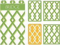 Entertaining with Caspari Gift Set Jumbo Type - 2 Score Pads & Bridge Tallies (Package of 24) (Trellis)