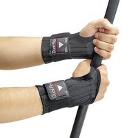 Allegro Industries 7212-01 Dual‐Flex Wrist Support, 5 1/2" x 6 1/2", Small, Black