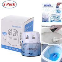 Automatic Toilet Bowl Cleaner Magic Flush Bottled Helper,Toilet Tank and Bathroom Cleaning System Scrubbing Blue Bubbles,2 Pack