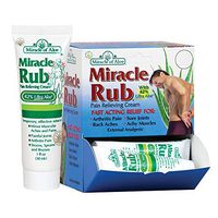 Miracle Rub Pain Relieving Cream 1 Ounce Tube - 24 Piece Display with 42% UltraAloe