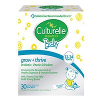 Culturelle Baby Grow + Thrive Probiotics + Vitamin D Packets | Supplements Good Bacteria Found in Breast Milk | Helps Promote a Healthy Immune System & Develop a Healthy Digestive System* | 30 Count