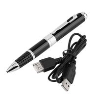Up to 32GB Storage Via TF Card Built-in Rechargeable Battery Mini Black Pen 32GB HD Cam Camera Video USB Recording