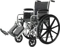 ISG1014DX - Professional Medical Imports (pmi) Standard DX Wheelchair with 22 Detachable Desk Arm and Elevating Legrest