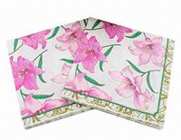Salome Idea 60 Counts Shower Tea Party Birthday or Wedding Party Napkins,Romatic Floral Napkins(Romatic Floral 23)