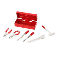 Quadcopter Kit,Dartphew 6Pcs/1Set 1:10 RC Crawler Car Accessories Mini Hammer Wrench Tool Box,Lightweight,Mini size,Easy to carry,Practical and Durable(Size:3x1.2/1.18x0.47inch) (Red)