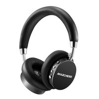 Bluetooth Active Noise Cancelling Headphones,MARCHERO 2019 New Version Wireless Over Ear Headphones with Mic/Metal Arm/Hi-Fi Deep Bass, Comfortable Protein Earpads,30H Playtime for Travel Work TV