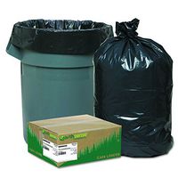 Earthsense Commercial RNW5820 Recycled Can Liners, 55-60gal, 2mil, 38 x 58, Black (Case of 100)