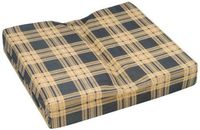 Standard Wheelchair Cushion, Country Plaid, Size Small 2-inch
