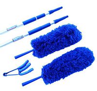 Extension Rod & Blue Extension Duster 2 Complete Sets, Extend 18-20 feet Cleaning High Ceilings, Cathedral Ceilings, Ceiling Fans, Micro Fiber Duster, Cobweb Duster