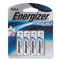 Eveready EVEL91SBP4 Ultimate Lithium AA Batteries44; Pack of 4