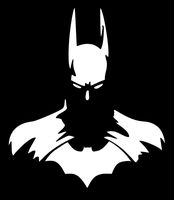 UR Impressions MWht Batman Super Hero Decal Vinyl Sticker Graphics for Cars Trucks SUV Vans Walls Windows Laptop|Matte White|5.5 inch|URI011-MW