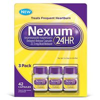 Nexium 24HR Acid Reducer, Delayed-Release Capsules (20 Milligram, 14 capsules, Pack of 6)