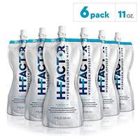 HFactor Hydrogen Infused Pure Drinking Water, Pre Or Post Workout Recovery Drink, Molecular Hydrogen Supports Athletic Performance, Delivers Antioxidant, 11 Fl Oz (Pack of 6), Packaging May Vary