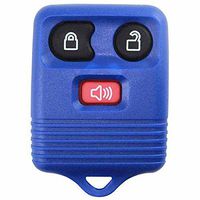 KeylessOption Blue Replacement 3 Button Keyless Entry Remote Control Key Fob Clicker