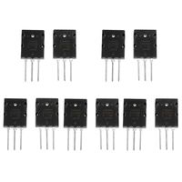 2SA1943 2SC5200 Transistor Kit, 5 × 2SA1943 & 5 × 2SC5200 Power Transistor NPN Transistor Electronic Power Amplifier Amplifier Transistor Assorted