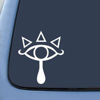 Legend of Zelda - Eye of Truth - Vinyl 4" tall (Color: WHITE) decal laptop tablet skateboard car windows stickers