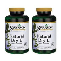 Swanson Natural Dry Vitamin E 400 Iu (180.2 Milligrams) 250 Capsules (2 Pack)