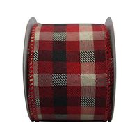 Ribbon-King Christmas Wired Edge Ribbons, Christmas Wreath, Autumn,Decorative, Gift Wrapping Ribbon, 2-1/2 Inch X 10 Yards (Santa Claus)