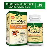 Terry Naturally CuraMed 750 mg - 30 Softgels - Superior Absorption BCM-95 Curcumin Supplement with Turmeric, Promotes Healthy Inflammation Response - Non-GMO, Gluten-Free, Halal - 30 Servings