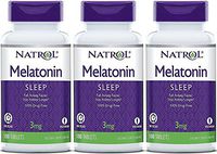 Natrol Melatonin Timed Release Tablets, 3mg 100 Count (Pack of 3) Packaging May Vary