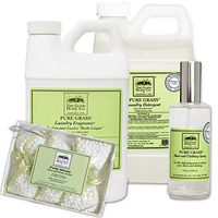 The Good Home Laundry Detergent 64 oz, Fragrance Fabric Softener 64 oz, Sheet and Clothing Linen Spray 4 oz, Closet and Drawers Scented Sachets 0.5 oz Pure Grass Scent, Refreshes Clothes and Linen