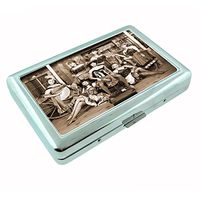Perfection In Style Metal Silver Cigarette Case Vintage Saloon Ladies Design 001