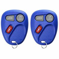 2 KeylessOption Replacement 3 Button Keyless Entry Remote Control Key Fob -Blue