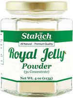 Stakich Fresh Royal Jelly Powder - 4 Ounce - 3X Concentrate - Freeze Dried, Pure, Natural