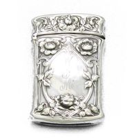 Match Safe by Gorham, Sterling Deco Rose Design