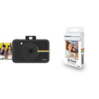 Polaroid Snap Instant Digital Camera (Black) with ZINK Zero Ink Printing Technology &  2x3ʺ Premium ZINK Zero Photo Paper 30-Pack & Polaroid ZIP Mobile Photo Printer