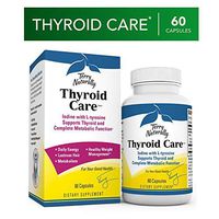 Terry Naturally Thyroid Care - Iodine + L-Tyrosine, 60 Capsules - Thyroid Support Supplement, Promotes Energy, Metabolism & Lustrous Hair - Non-GMO, Gluten-Free, Kosher - 30 Servings