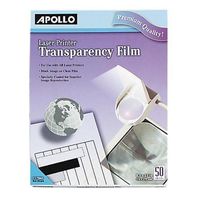CG7060 Apollo Transparency Film - Letter - 8.50quot; x 11quot; - 50 / Box - Transparent