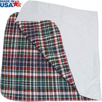 80 x 36 inches Big Size Washable Bed Pad / 3XL Incontinence Plaid Underpad - Mattress Protector