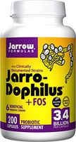 Jarrow Formulas, Jarro-Dophilus plus FOS, For Intestinal and Immunal Support, 3.4 Billion cells per Capsule, 200 Capsules (2 Pack)