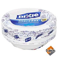 Party Dixie Everyday Disposable Paper Bowls, 10 oz, 42 count - 3 Pack