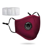 Reusable Dust/Pollution Mask for Air Filtration, Dustproof Anti Virus Mask, PM2.5 Filters Air Purifier for Outdoor Cycling (Includes 2 Packs of Cotton Filter Pads)