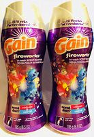 Gain Fireworks In-Wash Scent Booster - Scent Duet - Wildflower & Waterfall - Net Wt. 6.5 OZ (185 g) Per Bottle - Pack of 2 Bottles