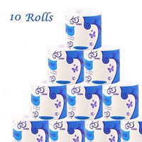 10 Rolls Toilet Paper Silky Smooth Soft Professional Series Premium 3-Ply, Home Kitchen Enviro Friendly Recycled Toilet Tissue (10 rolls)
