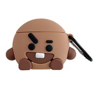 Chutoral Kpop BTS AirPods Case, Tata Cooky Mang Cooky Koya RJ Chimmy AirPods Case Cover Skin, Compatible with AirPods Charging Case Accessories (Shooky-1)