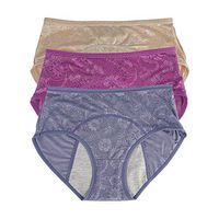 Women Menstrual Period Leakproof Panties,Incontinence Panty XXS-4XL/11 (US Size XL/8, Blue Apricot Purple)