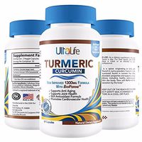 #1 Turmeric Curcumin with BioPerine Black Pepper for Best Absorption - Best Joint Back Pain Relief - Anti-Inflammatory + Anti-Aging - 1,300 mg Turmeric Root Curcumin Capsules. Made in USA. Zero Risk!