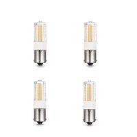 Leelands SC Bayonet 1156 1141 LED Bub 3Watt Warm White Equivalent to 35Watt Incandescent Bulb 12V AC/DC Auto Boats Cabin Light and Outdoor Landscape Lighting 4 Packs